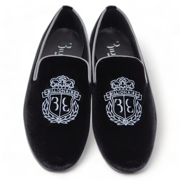 Billionaire Velvet Loafers Crest $1065 - Picture 4 of 10
